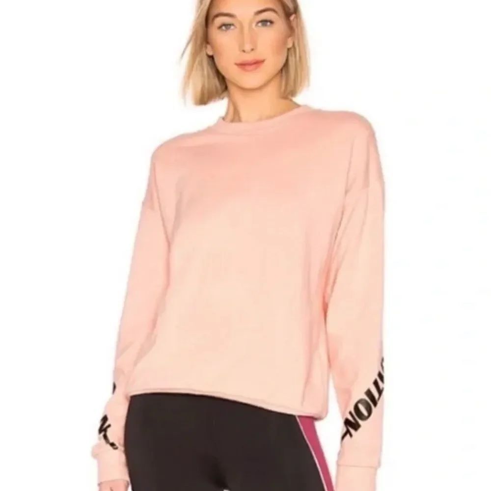 P.E Nation Half Run Crewneck Sweatshirt in Salmon